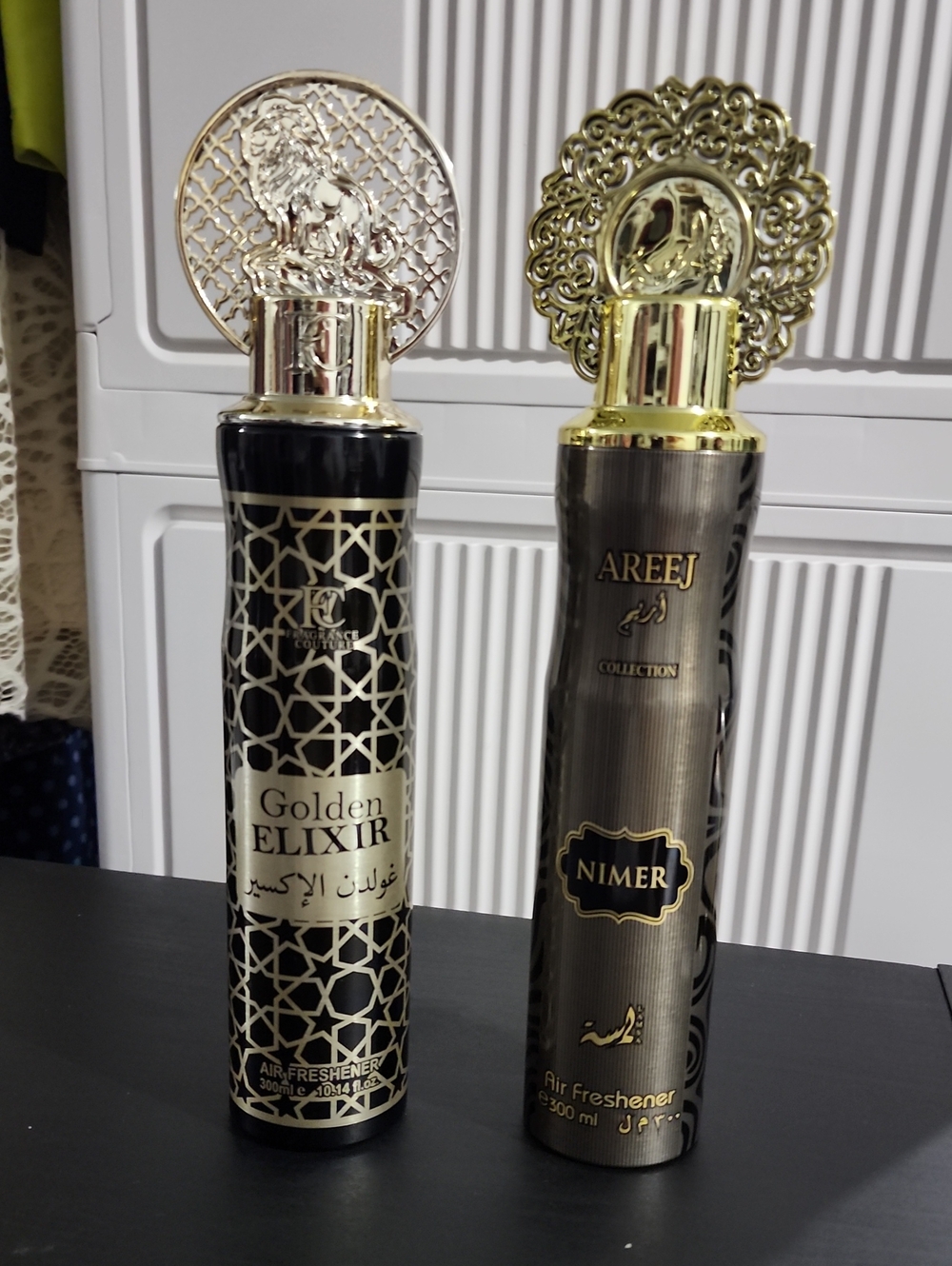 Nimer Gold& Black Air Golden Elixir Freshener Collection Elegant Fragrance Spray